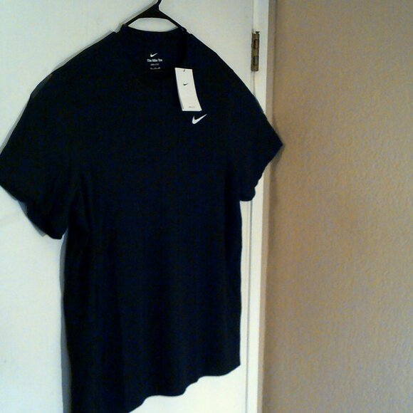 NEW NIKE Dri-FIT TRAINING "Fitness Tee" MEN'S BLACK WHITE T-SHIRT 2XL AR6029-010 - Picture 4 of 6